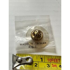 Vintage Up Your Ass Novelty Lapel Pin Gold Tone Humorous Gag Gift Taiwan ROC